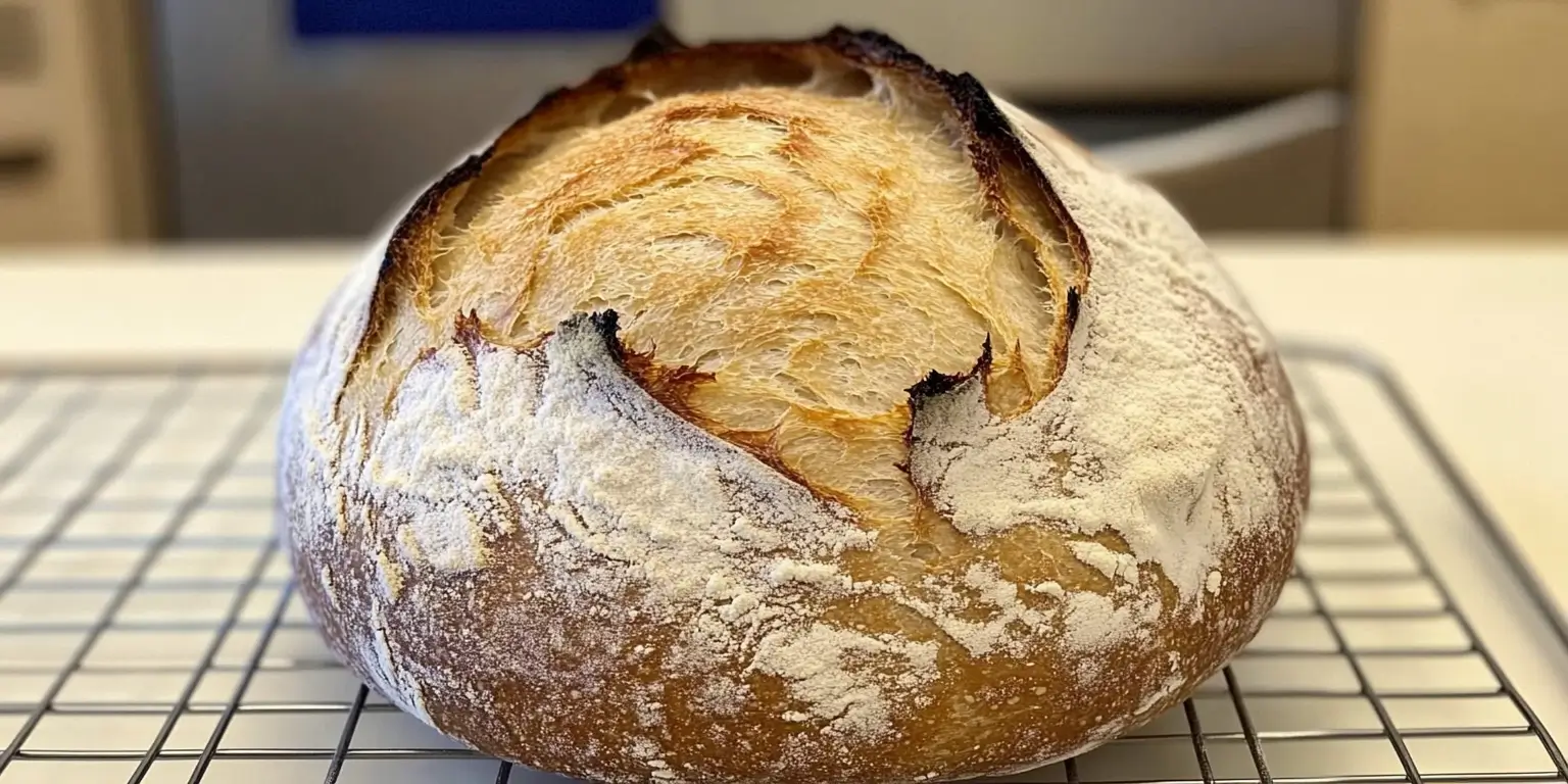 Best Homemade Sourdough Bread Recipe sliced loaf