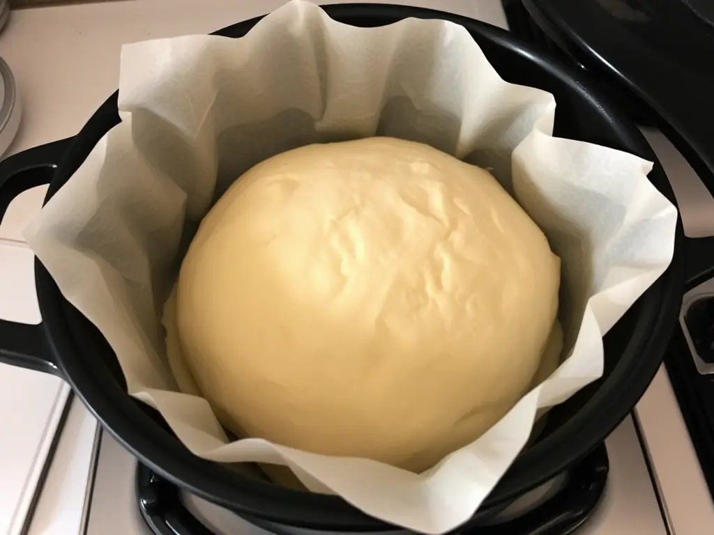 Scoring top of Best Homemade Sourdough Bread Recipe before baking